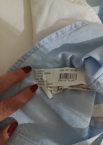 11-12 Yaş Beden beyaz Renk Erkek Beyaz Mavi Kısa Kollu Gömlek