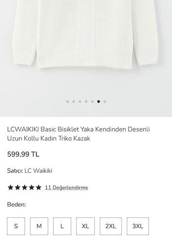 LC Waikiki Beyaz bluz etiketli sıfır ürün L beden