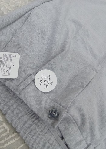 Gri erkek pantolon sıfır - Görsel 6