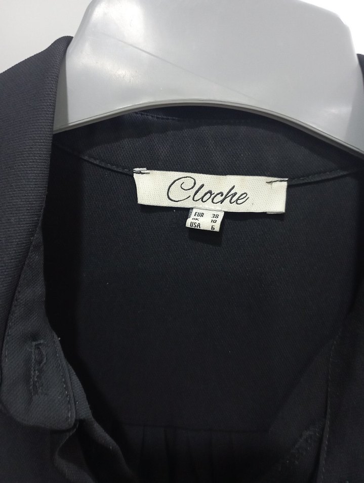 Düğmeli, Uzun Kollu Siyah Tuxedo Ceket - Görsel 3