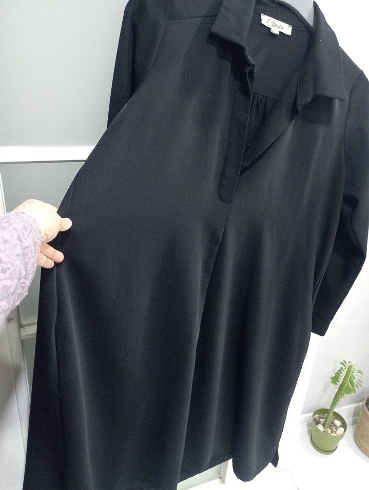 Düğmeli, Uzun Kollu Siyah Tuxedo Ceket - Görsel 5