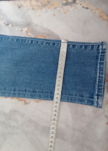 m Beden mavi Renk Lacivert Bağcıklı Kadın Kot Pantolon