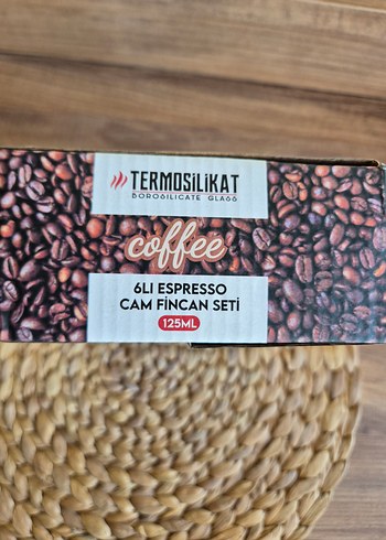 Beden beyaz Renk Cambu 6'lı Borosilikat Cam Espresso Bardak 125 ml