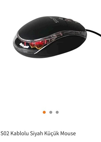  Beden Renk Auris MS02 Kablolu Siyah Küçük Mouse