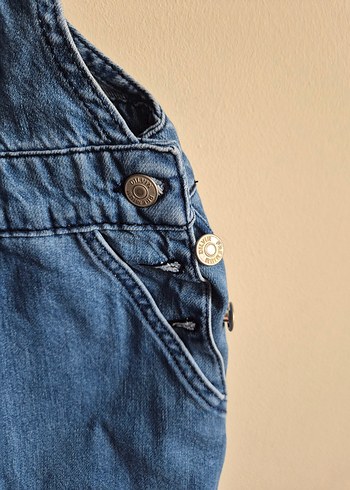 dilvin jeans 34 beden kot salopet elbise - Görsel 3