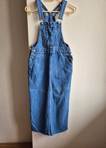 dilvin jeans 34 beden kot salopet elbise - Görsel 4