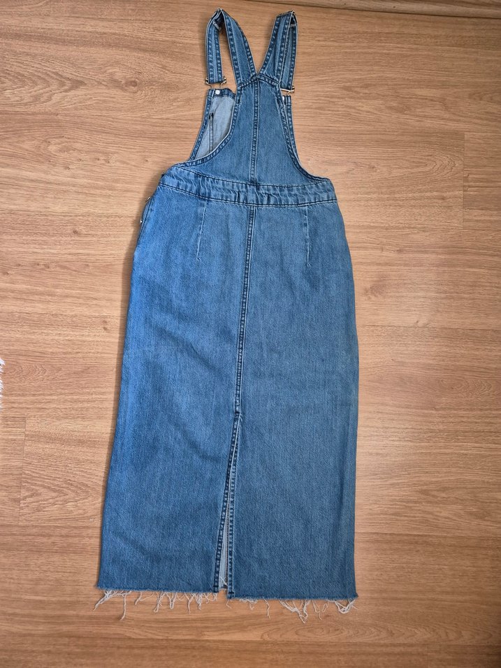 dilvin jeans 34 beden kot salopet elbise - Görsel 2