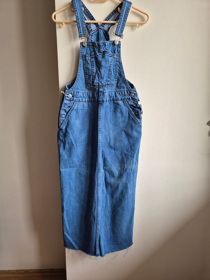 dilvin jeans 34 beden kot salopet elbise - Görsel 4