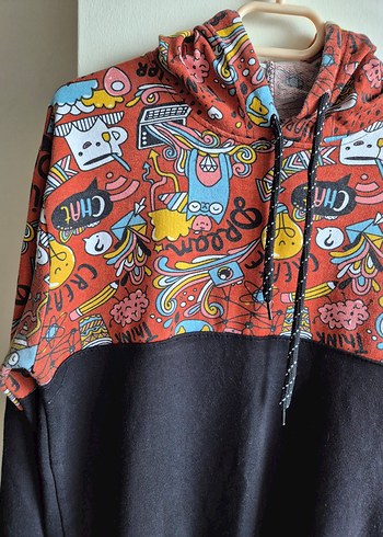 kapşonlu sweatshirt - Görsel 4