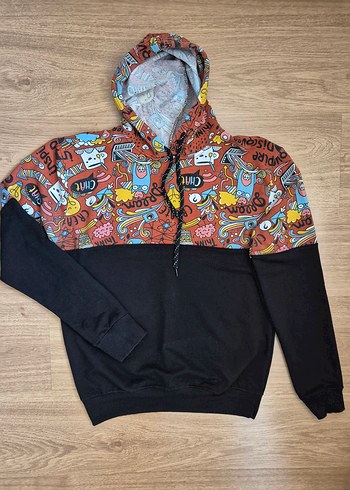 kapşonlu sweatshirt - Görsel 3