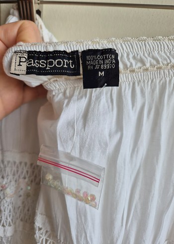passport m beden beyaz etek - Görsel 3