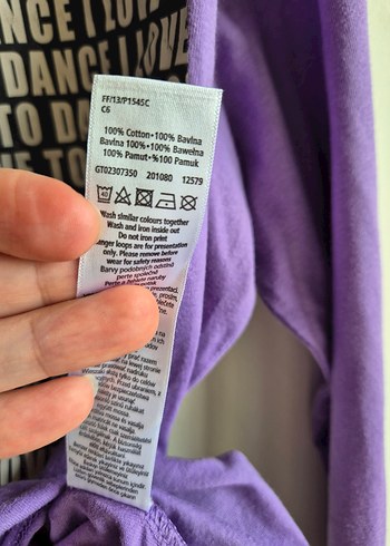 f&f 12-13 yaş kalpli uzun kol tişört - Görsel 6