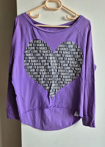 f&f 12-13 yaş kalpli uzun kol tişört - Görsel 2