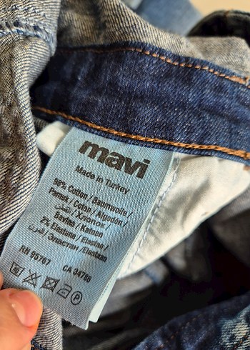 mavi jeans kadın salopet tulum - Görsel 5