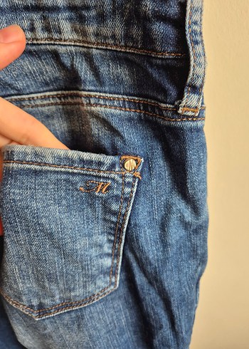 mavi jeans kadın salopet tulum - Görsel 6