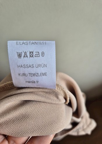 Manila beat 3 beden bej kadin pantolon - Görsel 3