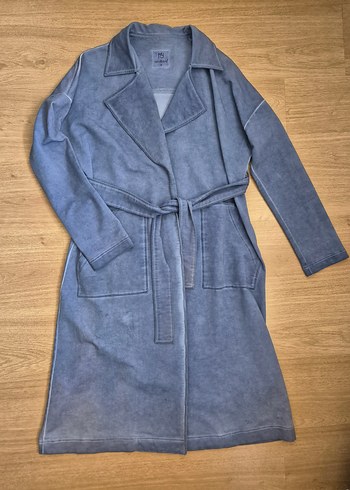 moodbasic 38 beden indigo mavi Uzun Ceket / Trenç - Görsel 2
