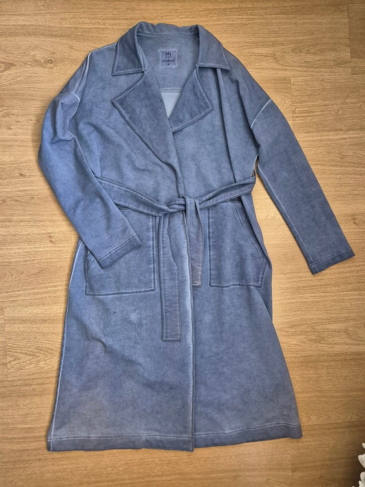 moodbasic 38 beden indigo mavi Uzun Ceket / Trenç - Görsel 2