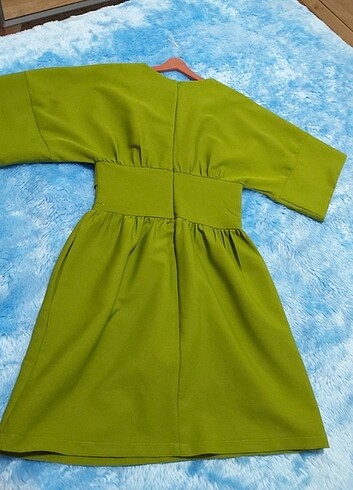 36 Beden yeşil Renk Elbise