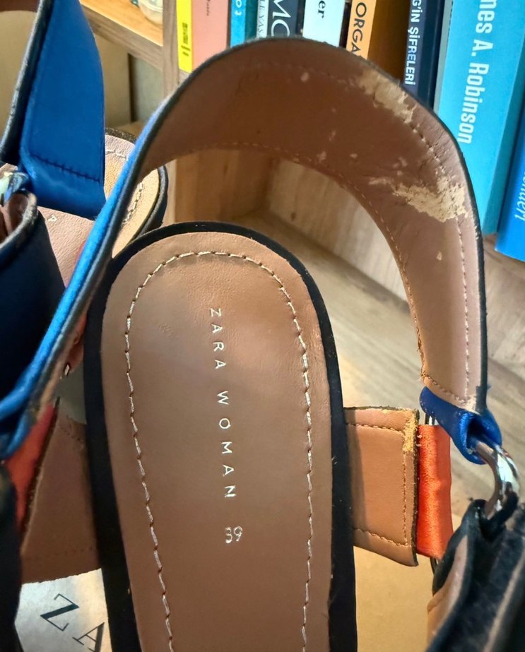 Zara orjinal Renkli Platform Topuklu Kadın Ayakkabı - Görsel 5