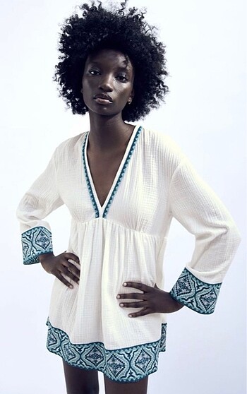 Zara #zara#müslin#elbise#