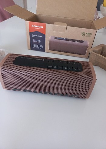 Grundig Kablosuz Bluetooth Hoparlör Kahverengi - Görsel 4