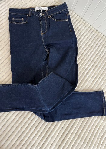 Lacivert Kadın Slim Fit Denim Pantolon - Görsel 2