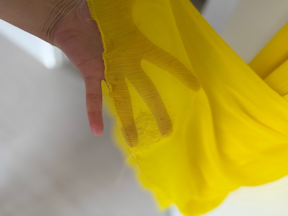 Sarı Straplez elbise - Görsel 4