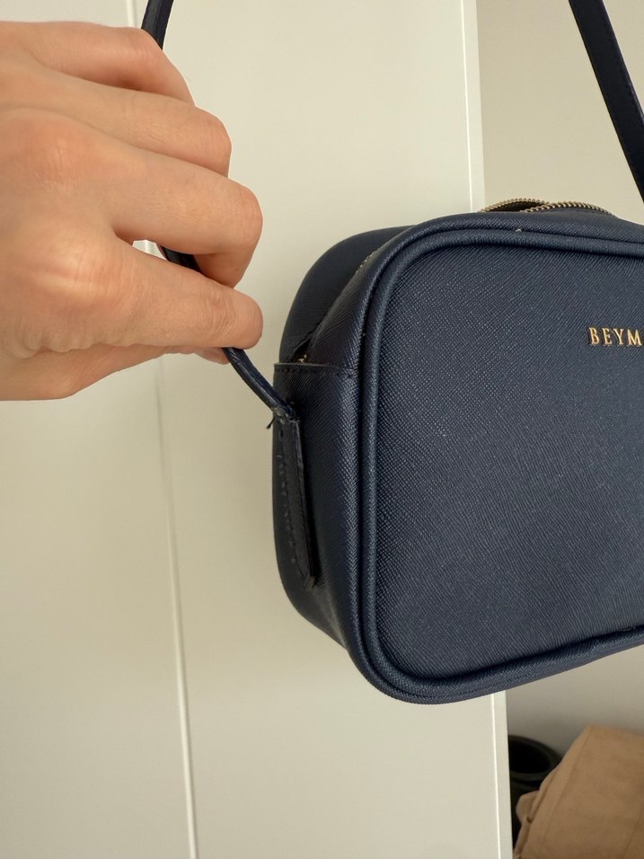 Beymen Lacivert Deri Kadın Çanta - Görsel 2