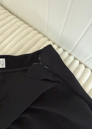 Kadın Siyah palazzo Kumaş Pantolon - Görsel 5