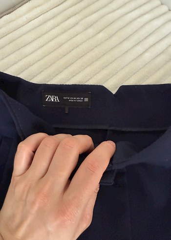 Lacivert Kadın Kumaş Pantolon - Görsel 4