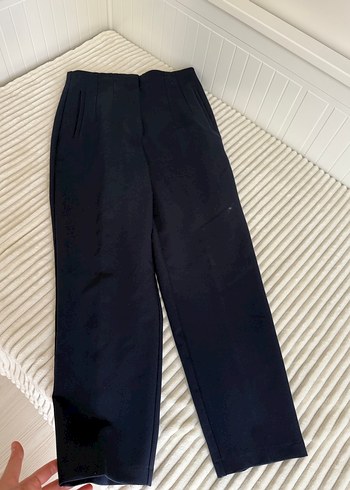 Lacivert Kadın Kumaş Pantolon - Görsel 2