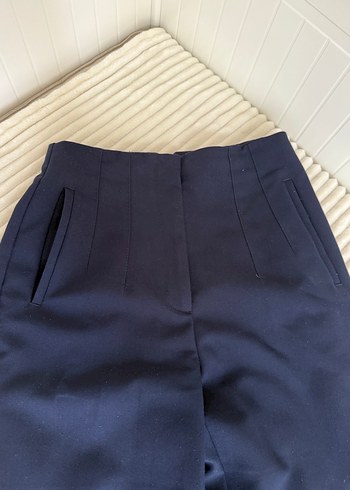 Lacivert Kadın Kumaş Pantolon - Görsel 3