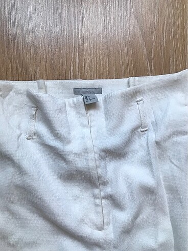 H&M beyaz kumaş pantolon