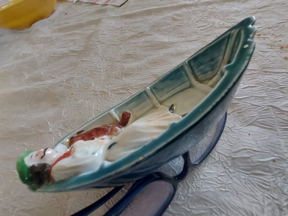 ANTİKA Turkuaz Renkli SANDALCI VE KÖPEGİ - Görsel 3