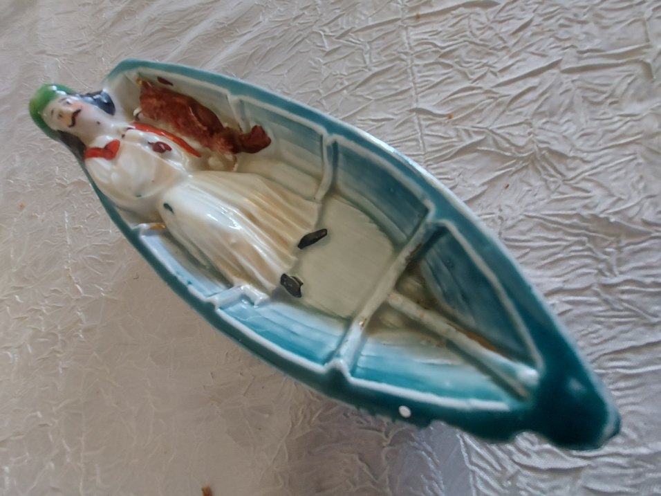 ANTİKA Turkuaz Renkli SANDALCI VE KÖPEGİ - Görsel 2