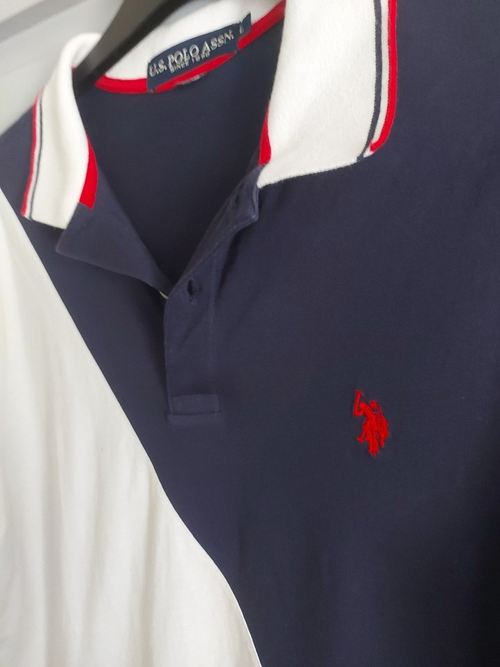 3 ADET U.S. Polo Assn. VE DİGERLERI Erkek Mavi Polo Tişört L - Görsel 2