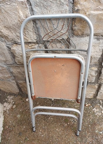 TAMAMI ALİMİNYUM Gri Katlanabilir Sandalye 12 ADET. - Görsel 2