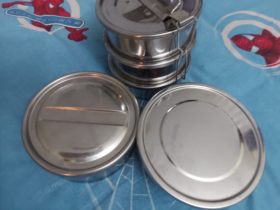 Paslanmaz Çelik Gıda Saklama Kapları Seti 5 adet. - Görsel 4