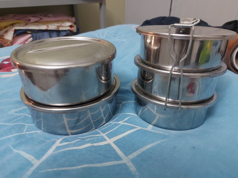 Paslanmaz Çelik Gıda Saklama Kapları Seti 5 adet. - Görsel 3