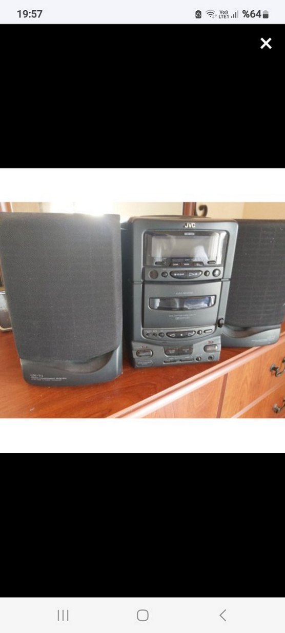JVC Siyah Müzik Sistemi - Görsel 3