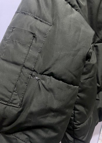 Haki Renk Fermuarlı Kadın Mont - Görsel 6