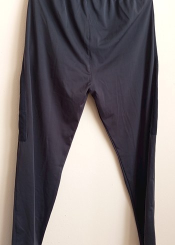 xxl Beden Siyah Beli Lastikli Kadın Spor Pantolonu