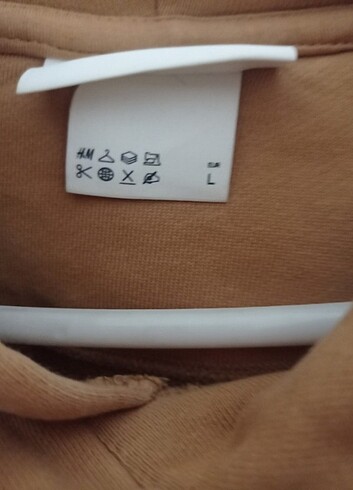 H&M marka erkek sweatshirt L beden - Görsel 4