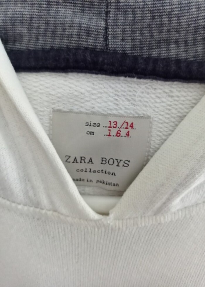 Zara Boy marka kapüşonlu sweatshirt - Görsel 3