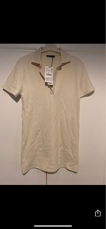Zara polo yaka elbise