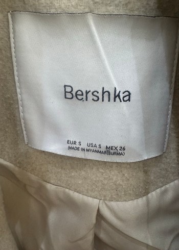 Bershka Bej Çift Düğmeli Kaban bershka