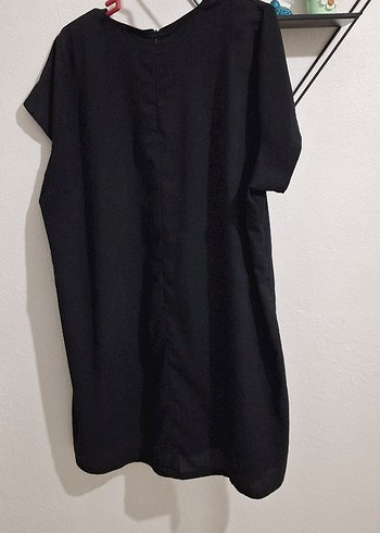 Zara Drapeli Siyah V Yakalı Midi Bluz