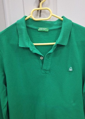 Yeşil Uzun Kollu Polo Tişört - Görsel 2