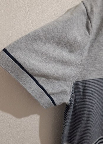 Gri Düğmeli Erkek Polo Tişört - Görsel 2